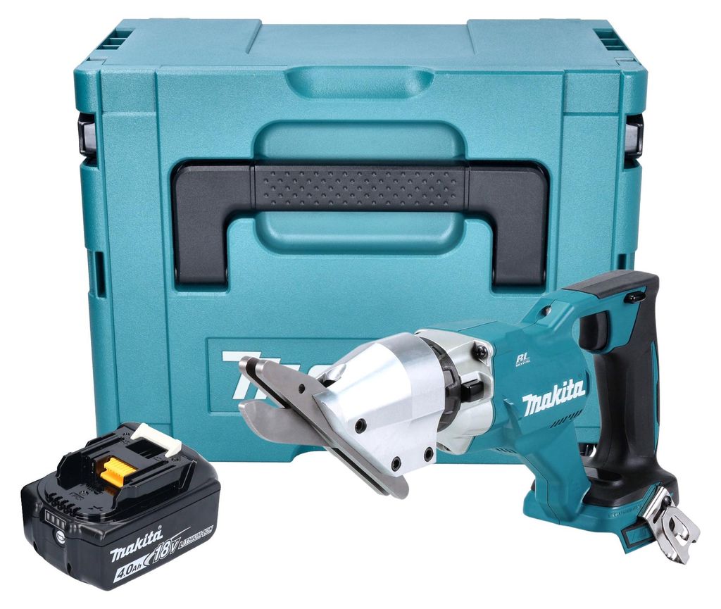 Makita DJS 800 M1J Akku Faserzementschere 18 V Brushless + 1x Akku 4,0 Ah + Makpac - ohne Ladegerät