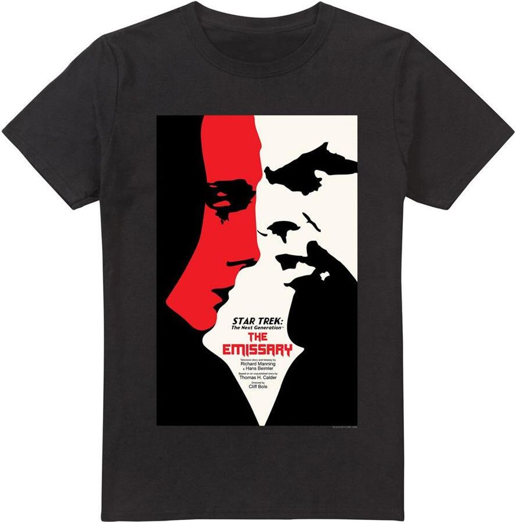 Star Trek - "The Next Generation Season 2 Episode 20" T-Shirt für Herren TV14043 (5XL) (Schwarz)