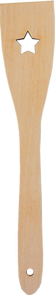 METALTEX 570324000 Pfannenwender aus Buchenholz, Motiv Stern / Backzubehör / Kochzubehör