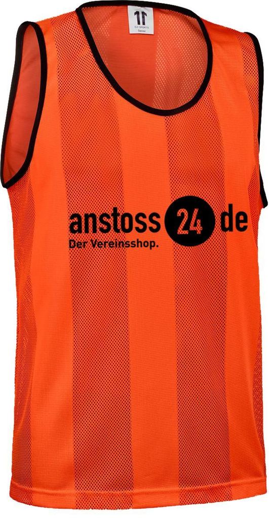 ELF Sports Leibchen mit Druck "anstoss24.de" Orange XL