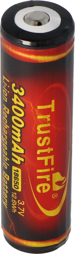Trustfire 18650 3400mAh 3,6V - 3,7V 68,9x18,41mm PCB Produktbild 