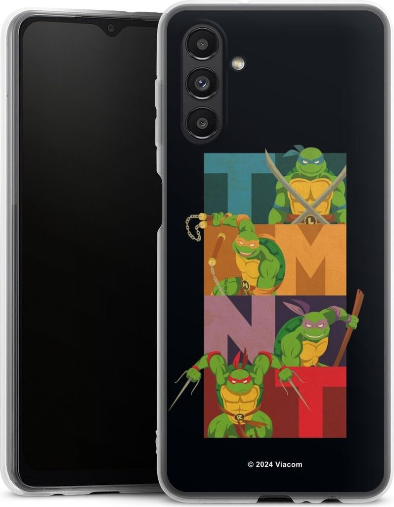 DeinDesign Handyhülle für Samsung Galaxy A04s Silikon Hülle Case Smartphone Schutzhülle Fanartikel Offizielles Lizenzprodukt Teenage Mutant Nin...