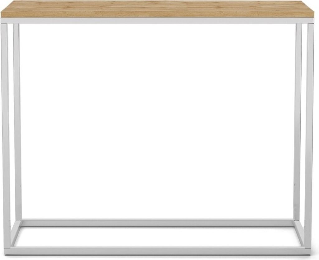 BETTSO Konsole für Flur elegante Schminktisch WELL100cm Wotan mit Verchromtbeinen