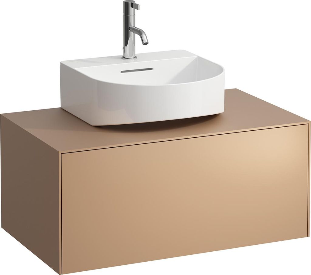 LAUFEN SONAR Schubladenelement, 1 Schublade, für Aufsatz-Handwaschbecken H816341, H816342, Ausschnitt Mitte, H4054410340411