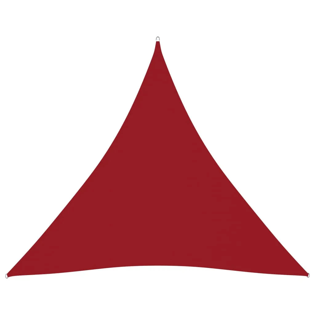vidaXL Tenda da Sole 4x4x4m Rosso | Vela Ombreggiante Oxford Impermeabile - 9