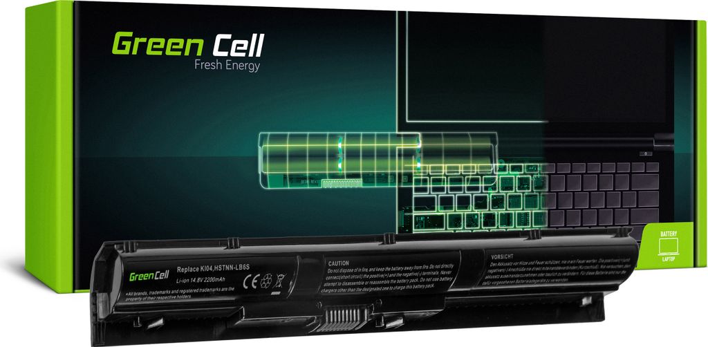 Green Cell Laptop Akku HP KI04 800049-001 800050-001 800009-421 800010-421 HSTNN-DB6T HSTNN-LB6S für HP Pavilion 15-AB052NG 15-AB055NG 15-AB103NG ...
