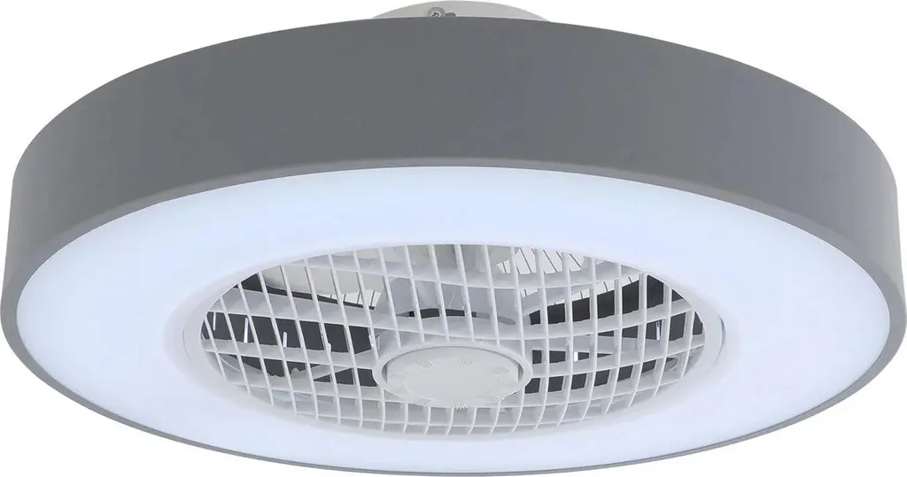 Ventilateur de plafond avec éclairage LED blanc et télécommande - 105 cm