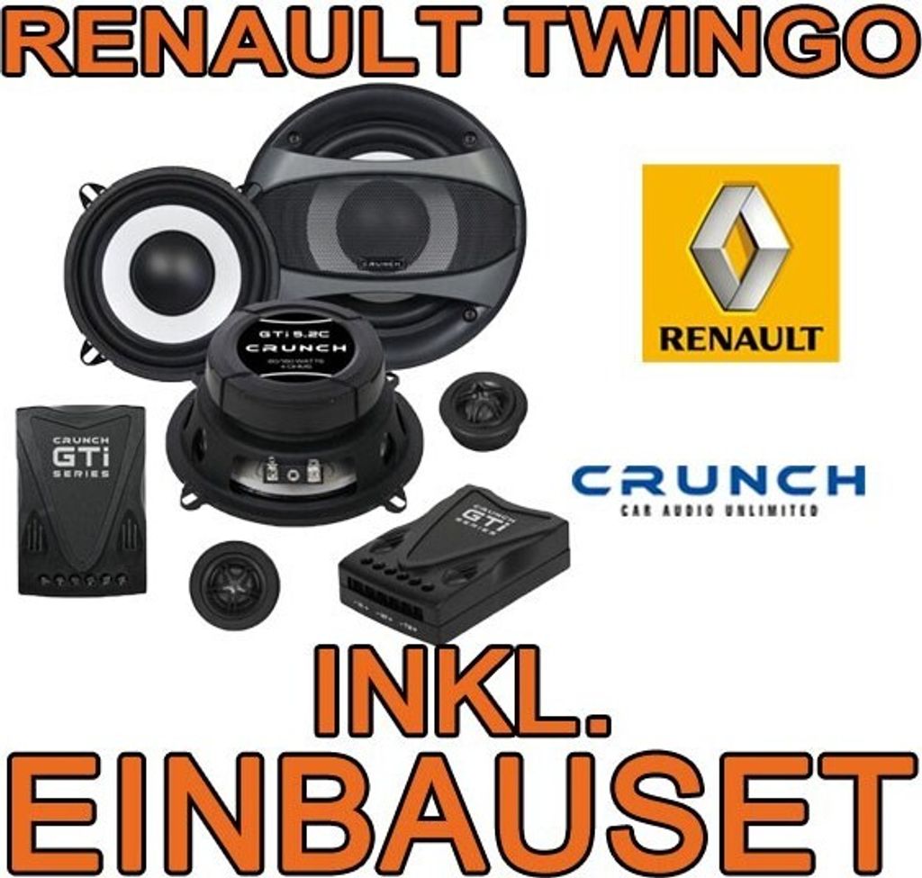 Lautsprecher Tür - Crunch GTi5.2C - 13cm 2-Wege System für Renault Twingo 1 Facelift - justSOUND