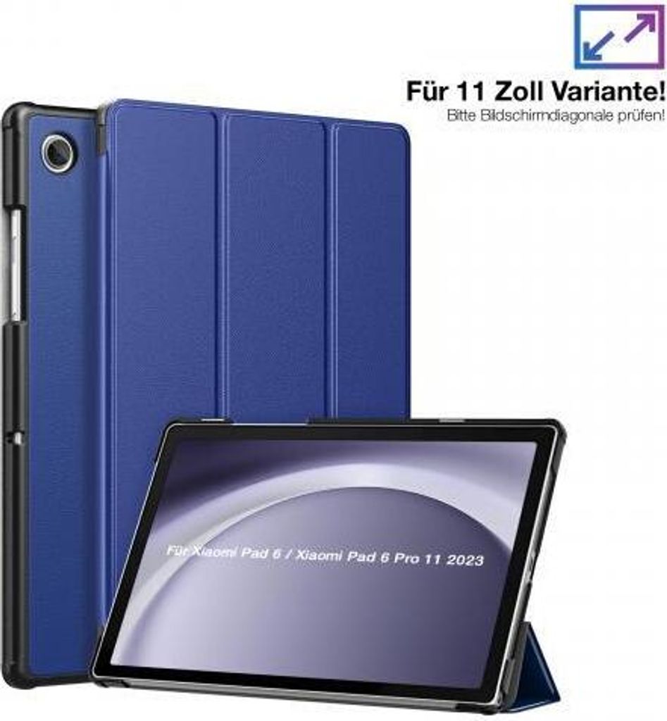 Schutzhülle für Xiaomi Pad 6 / 6 Pro 11.0 Zoll Cover Case Schutz Tablet Farbe: Dunkelblau
