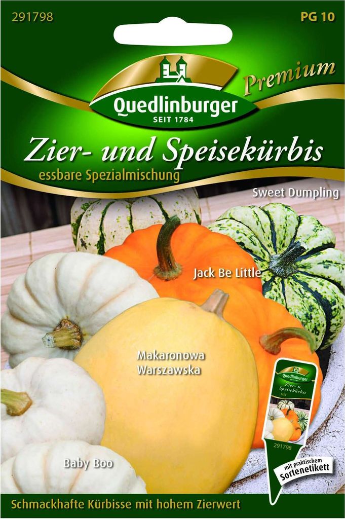 Essbare Zier- & Speisekürbis | Zierkürbissamen von Produktbild 