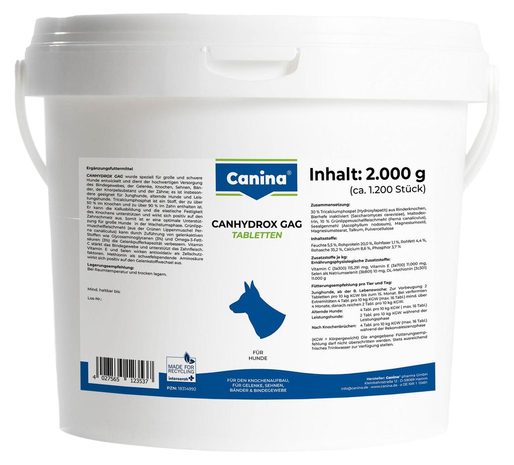 Canina Canhydrox GAG 1200 Tabletten 2000g Immagine del prodotto 