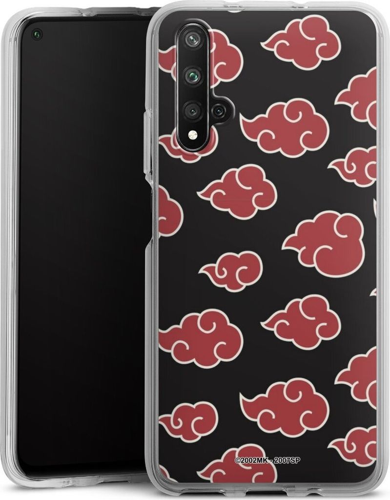 DeinDesign Handyhülle für Huawei Nova 5T Silikon Hülle Case Smartphone Schutzhülle Naruto Shippuden Offizielles Lizenzprodukt Akatsuki