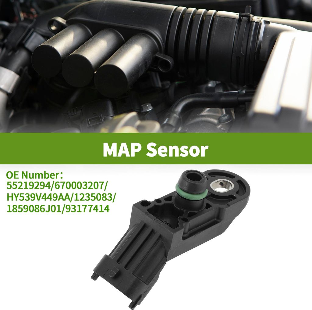 Verteiler Absolutdruck MAP Sensor für FIAT 500 für Abarth 1.4 2008-2010 Nr.55219294/670003207/HY539V449AA/1235083/1859086J01/93177414 1Stk