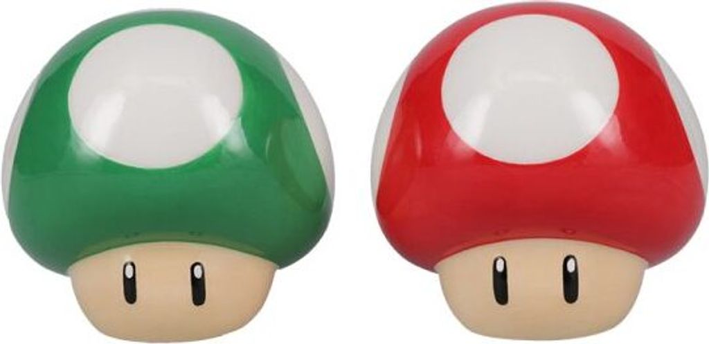 Super Mario - Champignon vert & rouge - Salière Image du produit 