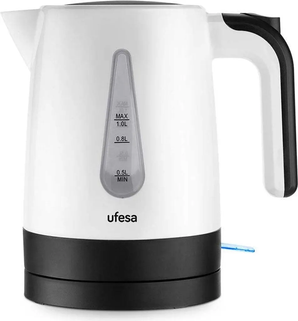 Bouilloire UFESA 1.7L en Acier Inoxydable sans BPA pour Cuisine Moderne