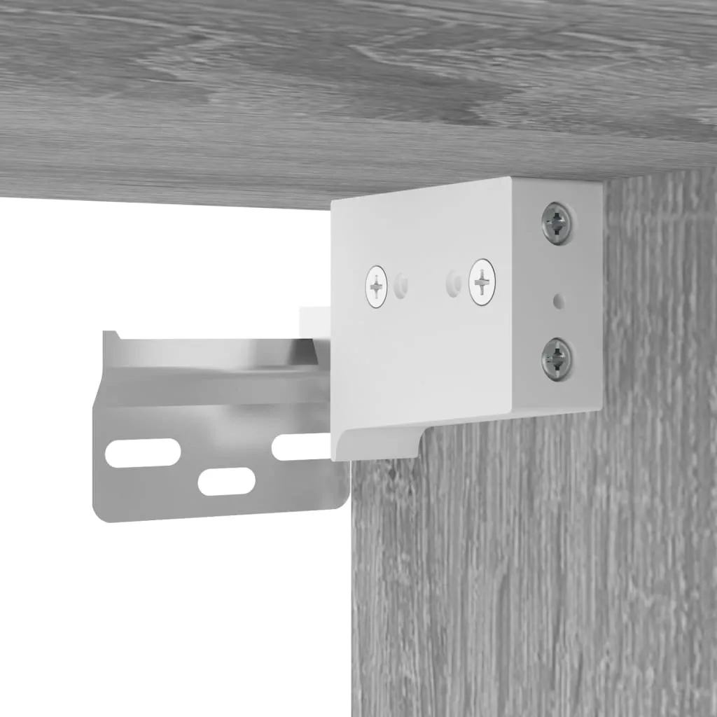 Mobile Basso Porta TV 100cm Grigio Sonoma e Metallo - Alta Stabilità - 8