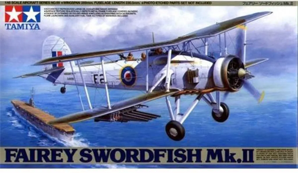 Tamiya 61099 Fairey Swordfish Mk.II Maquette Avion de Combat 1/48