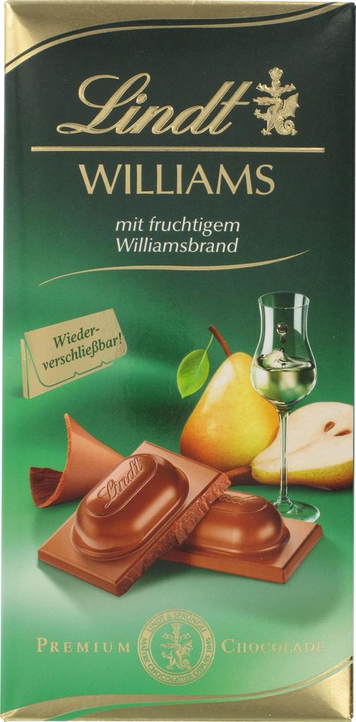 Lindt Williams Vollmilch Tafel 100g