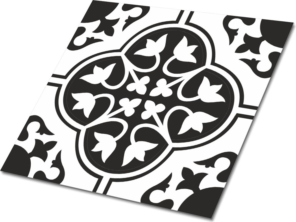 Selbstklebende Platten 30x30 cm Wandpaneele 9 Stück im Set Wanddeko - Blumenverzierung