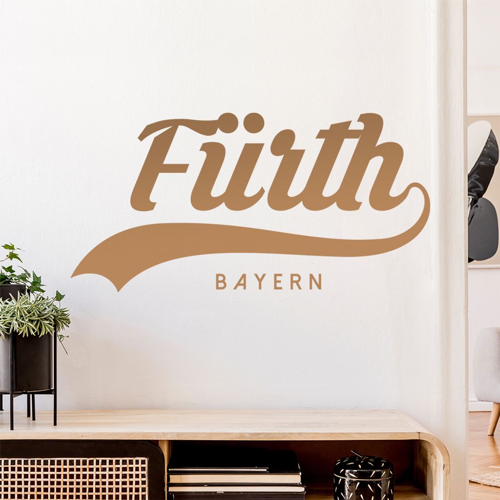 Fürth Bayern Wandtattoo Wandaufkleber Wall Sticker - Dekoration, Küche, Wohnzimmer, Schlafzimmer, Badezimmer