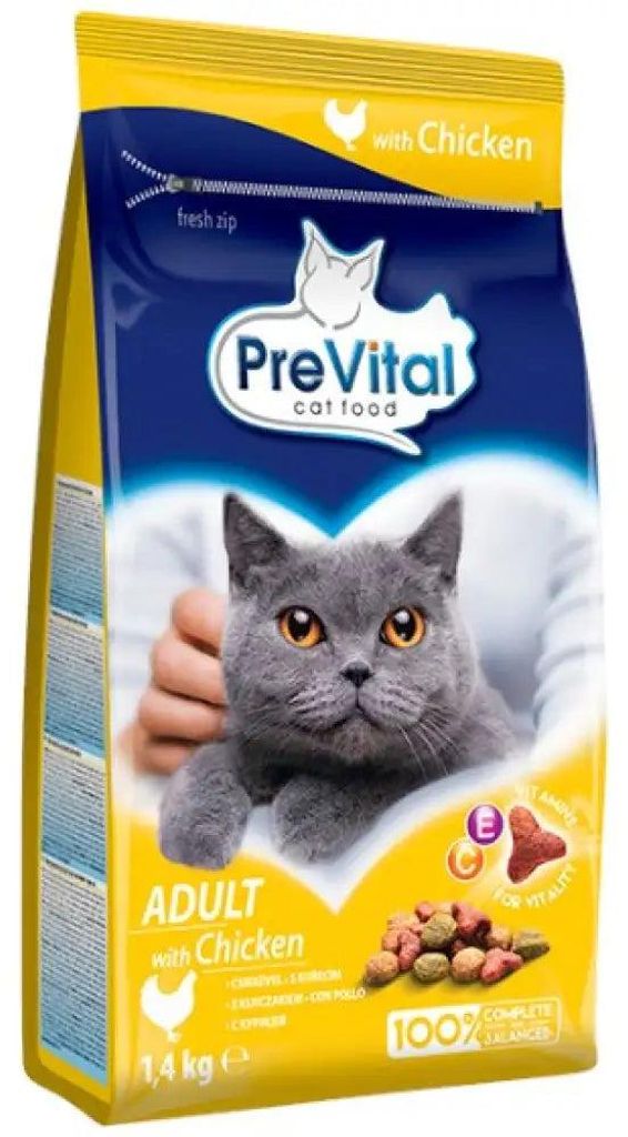 PREVITAL Krmivo pre dospelé mačky s kuracím mäsom - suché Obrázok produktu 