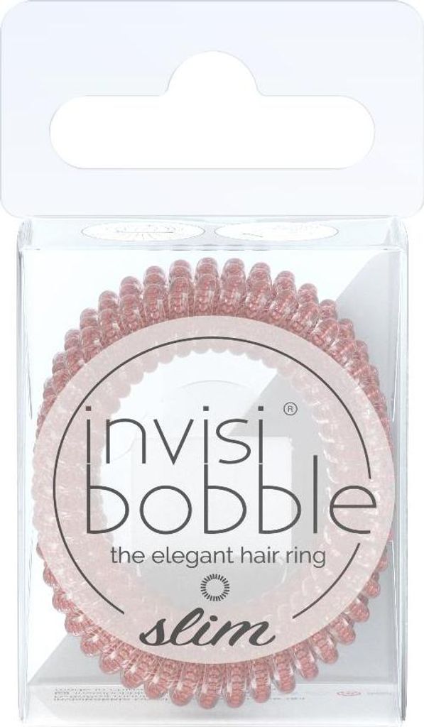 invisibobble Slim Pink Monocle - Dünne Haargummis pink für Damen & Mädchen, ohne Abdrücke, hoher Komfort, wasserabweisend, ideal für feines Ha...