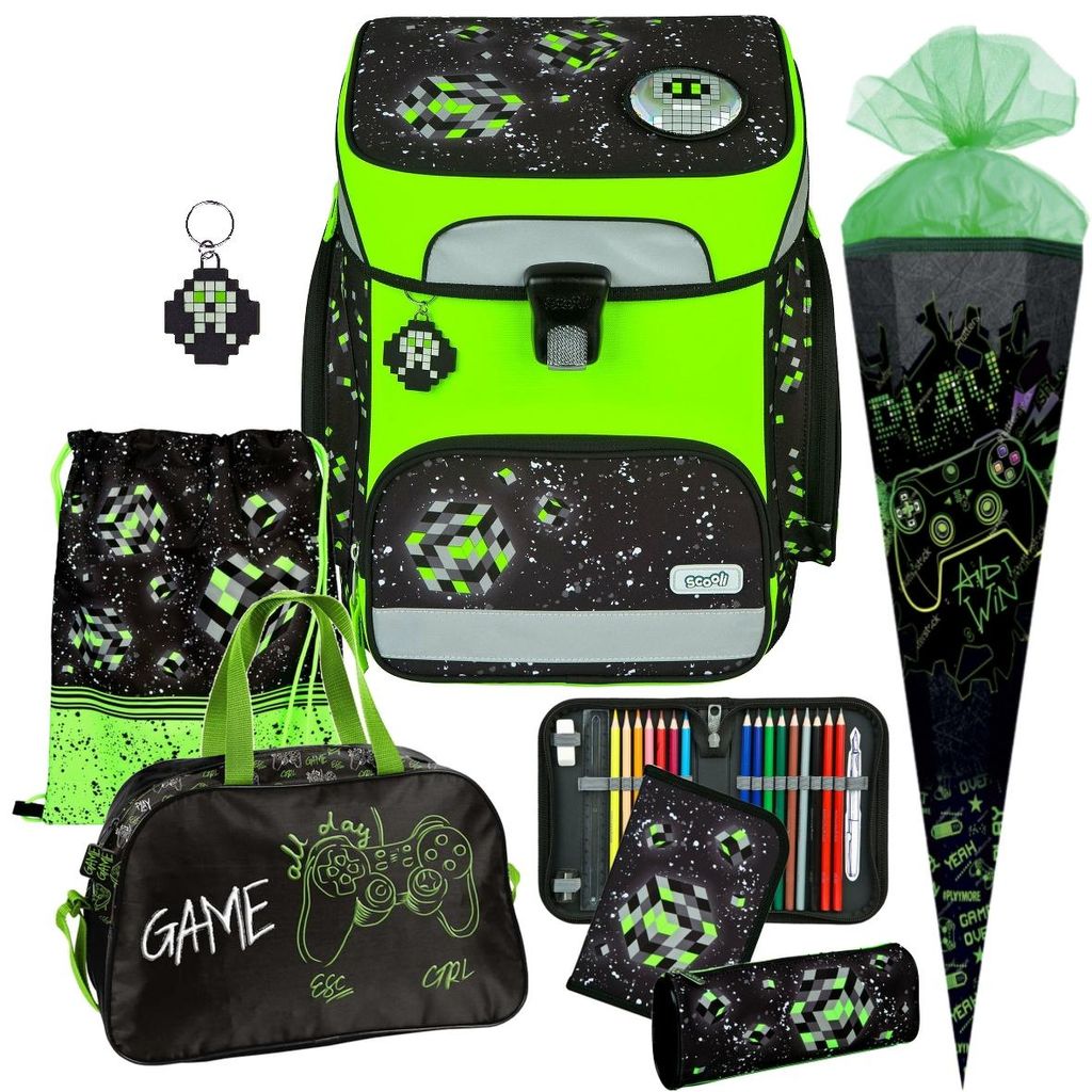 Scooli Schulranzen Jungen 1.Klasse EasyFit 7tlg. Set Produktbild 