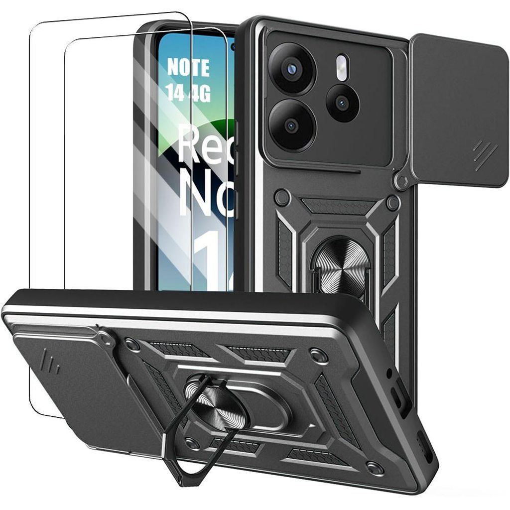 Coque + 2 Verres Trempés pour Xiaomi Redmi Note 14 4G, Image du produit 