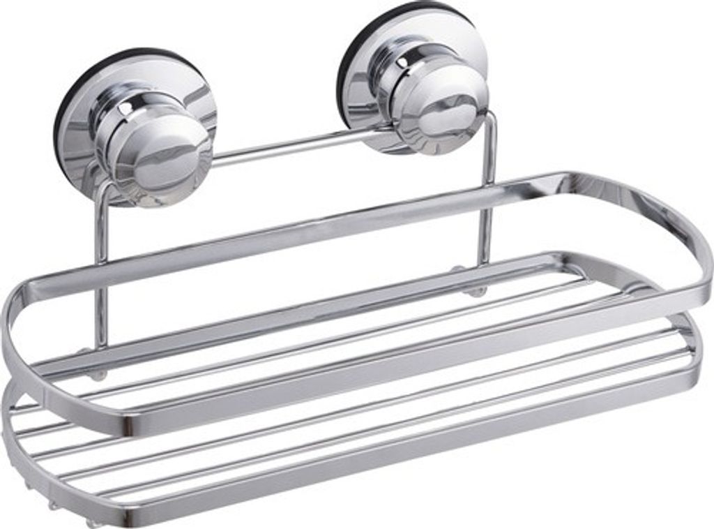 form&style Allzweckablage halbrund zum saugen verchromt