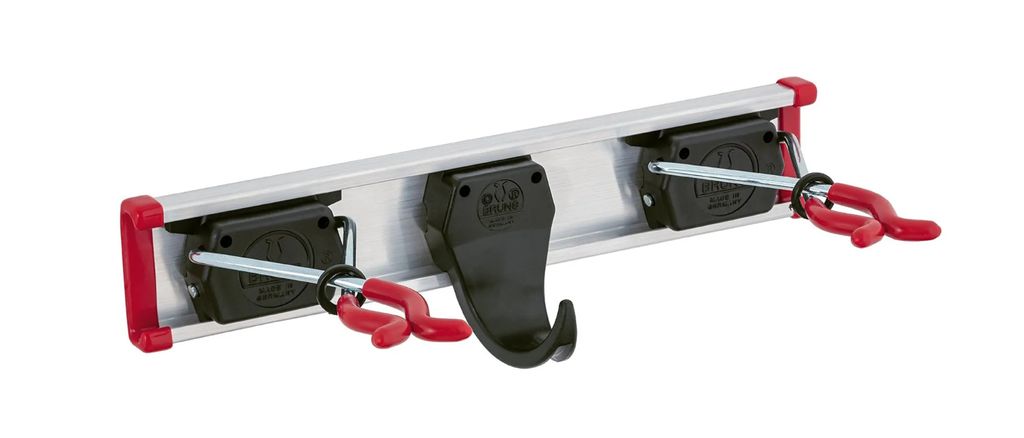 Gertehalter Lnge Fhrungsschiene 300 mm Haken 1 Halter 2 Aluminium