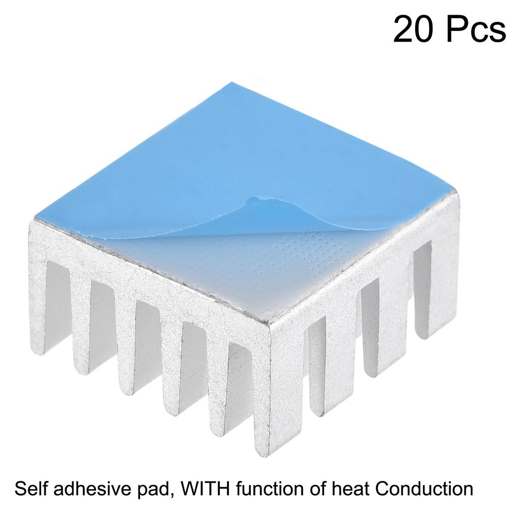 20St Kš¹hlk?rper Thermische Selbstklebende Elektronik Kš¹hler 15x15x8mm Silberton
