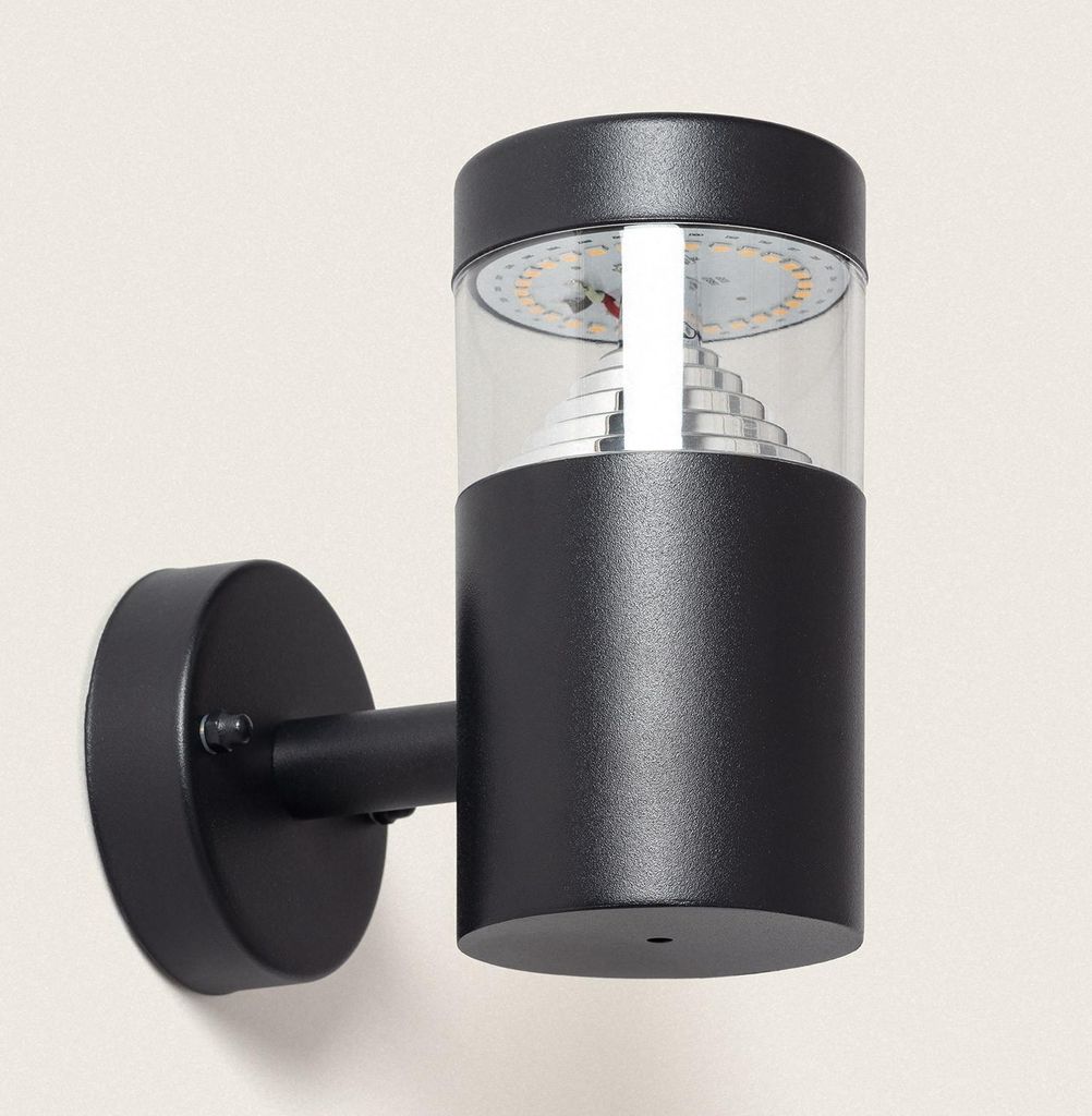 LED-Wandleuchte Außen 6W Edelstahl Inti Black 3000K Warmweiß