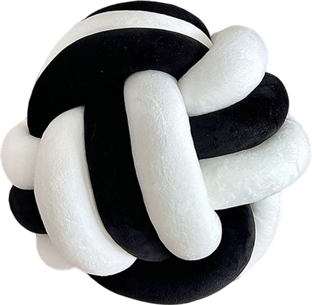 Kissen, manuell, geflochtener Knoten, Farbblock, runde Kugelform, Plüsch, elastisch, Schlafbegleiter, Sofa, Couch, Dekoration, Wurfkissen, Fotogra...