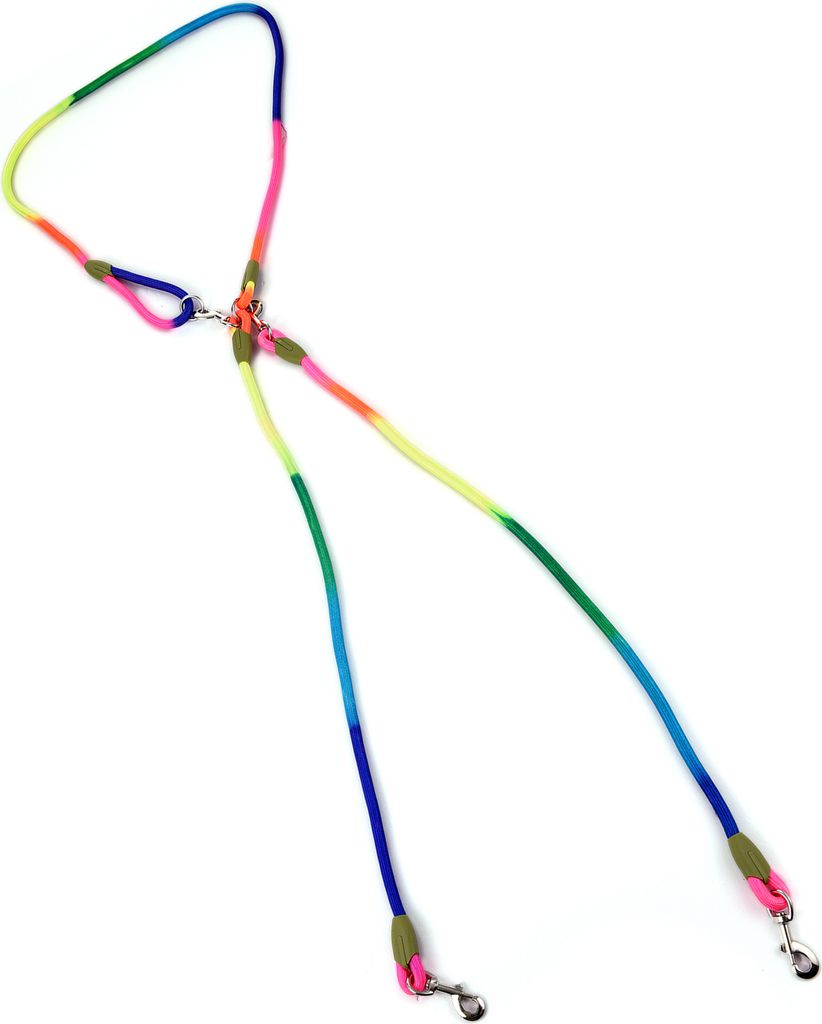 Freihaendige Hundeleine, Nylon-Trainingsleine fuer Haustiere mit reflektierenden Naehten, verstellbare Umhaengeleine fuer kleine, mittelgrosse und ...