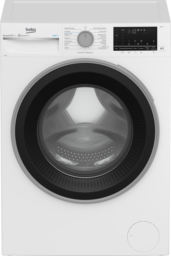 Beko B3WFT510413W Waschmaschine SteamCure AddXtra Watersafe Produktbild 