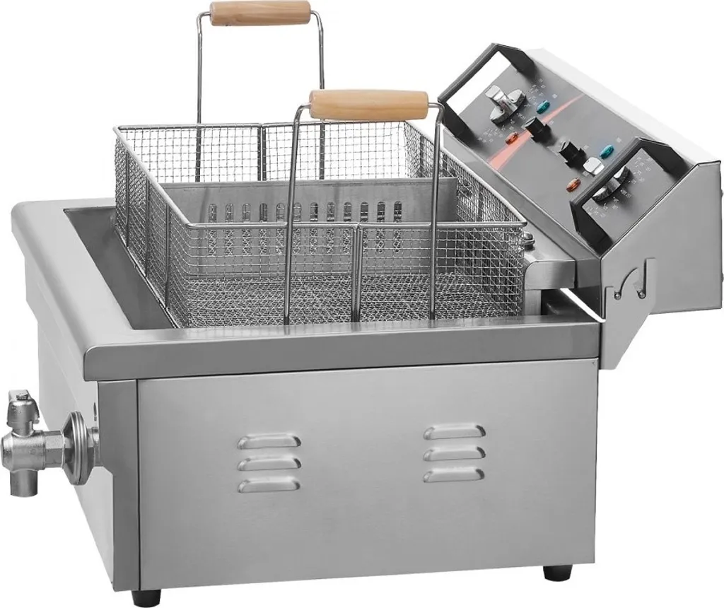 Friteuse haute performance 20L inox 2250W - Température Max 200°C - 12
