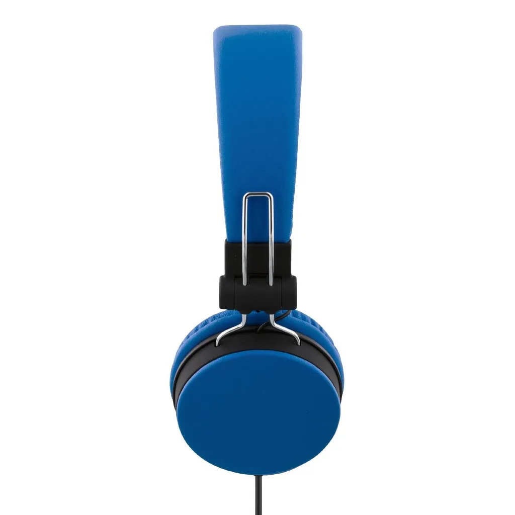 Casque stéréo supra-auriculaire bleu idéal pour télétravail et PC - 2