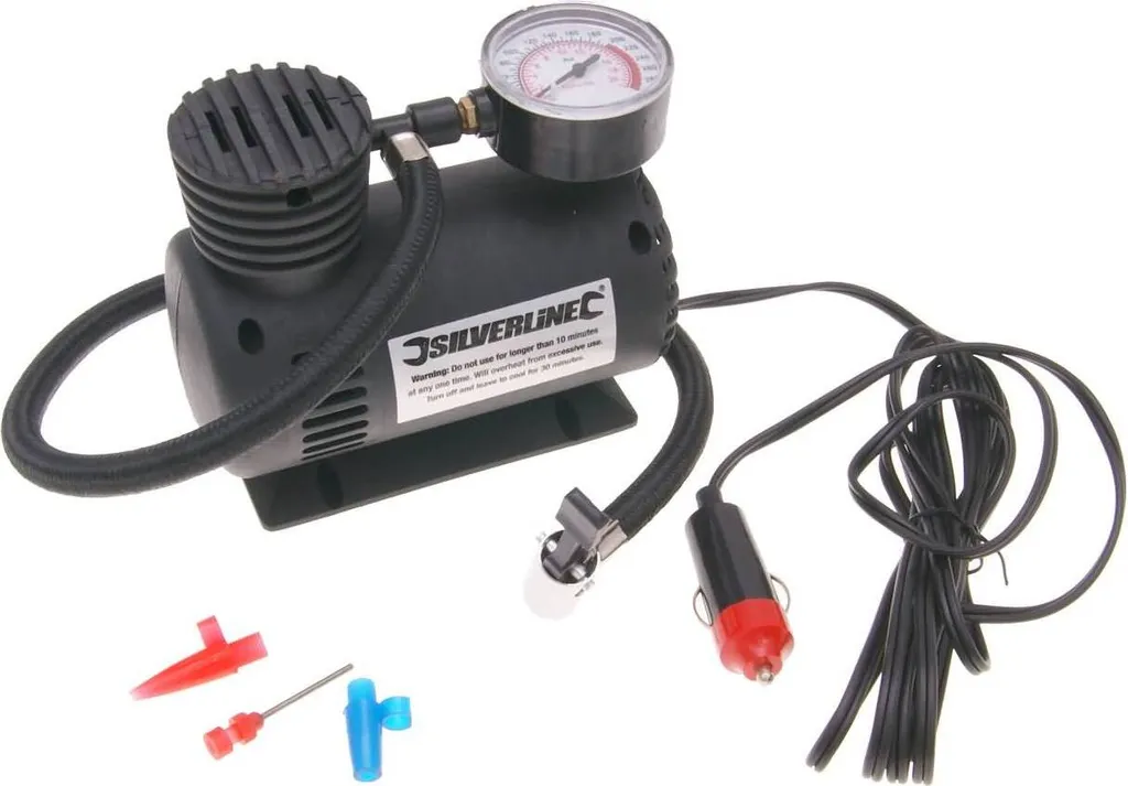 Compressore Aria Portatile 12V 250PSI - Kit Emergenza Ruote Auto