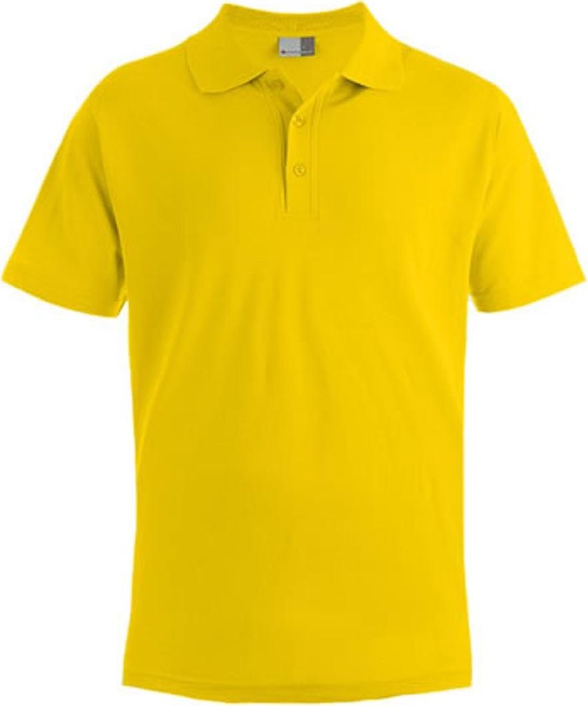 Superior Poloshirt Plus Size Herren, Gelb, 5XL