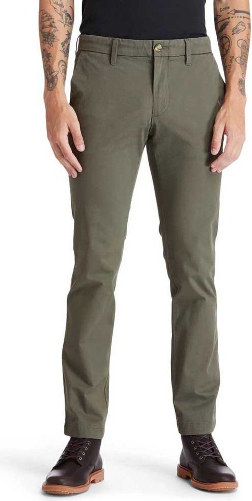 Timberland Sargent Lake Stretch Twill Slim Chinohose Grün 34 / 34 Mann Grün 34