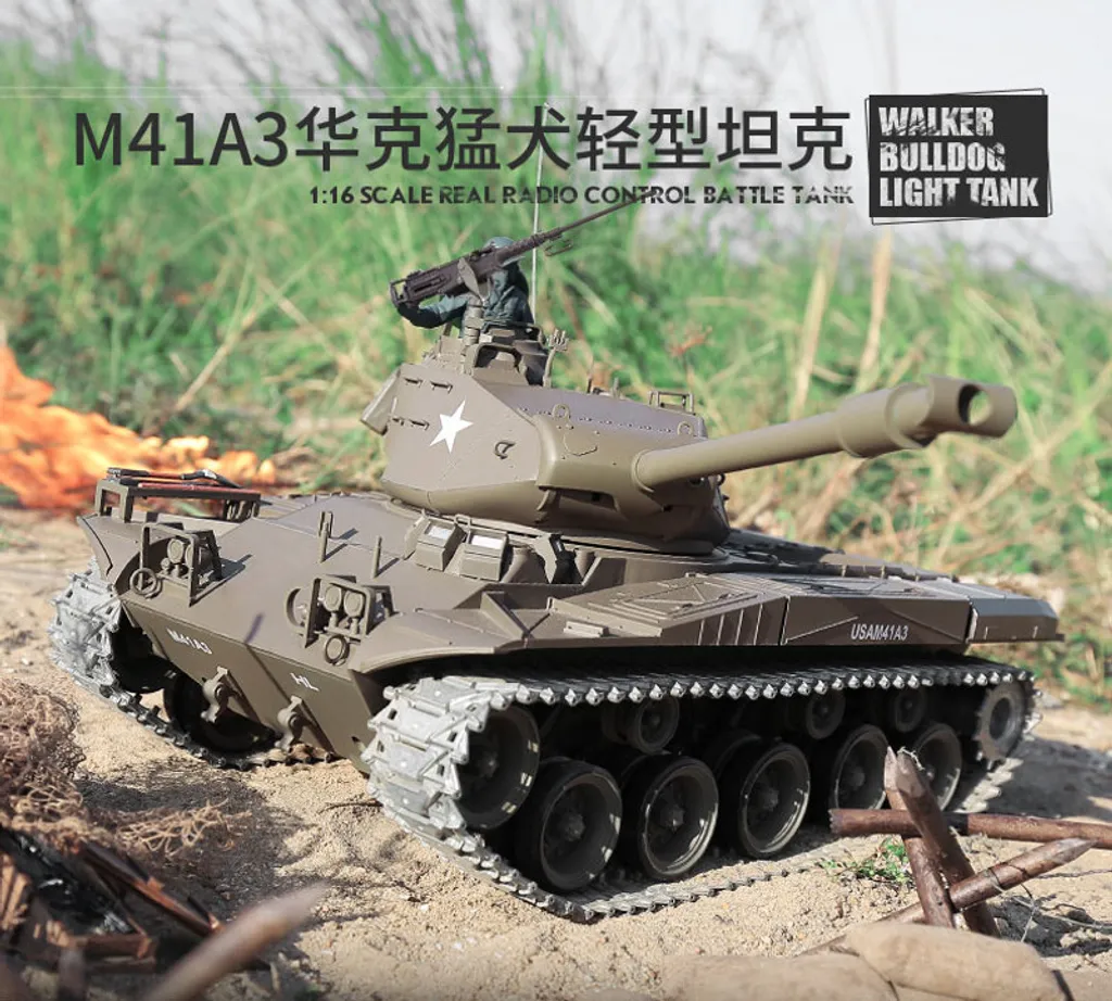 Char Militaire Infrarouge M41 A3 1:16 idéal pour Simulation de Combat