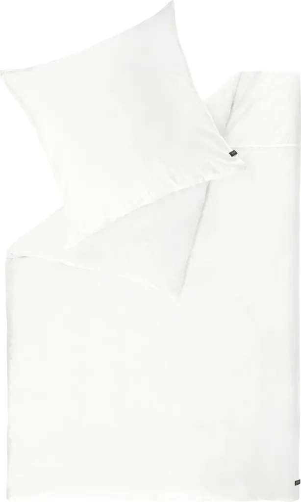Copripiumino SCHÖNER WOHNEN Raso PLAIN Bianco 135x200 | Per la Famiglia