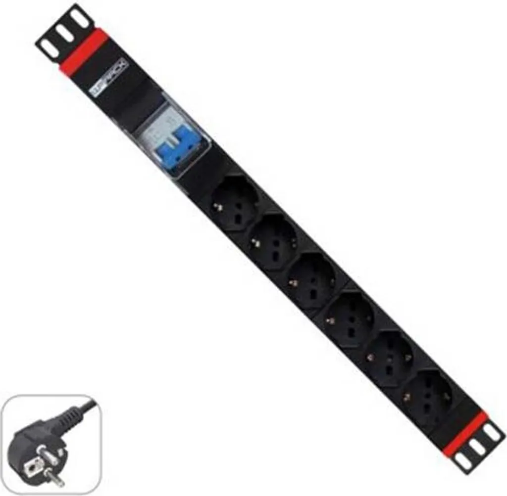 Unité de Distribution d'Énergie 19" pour Armoire Serveur 6 Prises WP