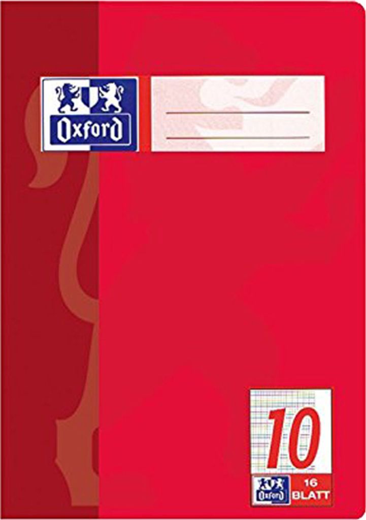 Oxford Schulheft DIN A5 Lineatur 10 / kariert 16 Blatt (1 Produktbild 