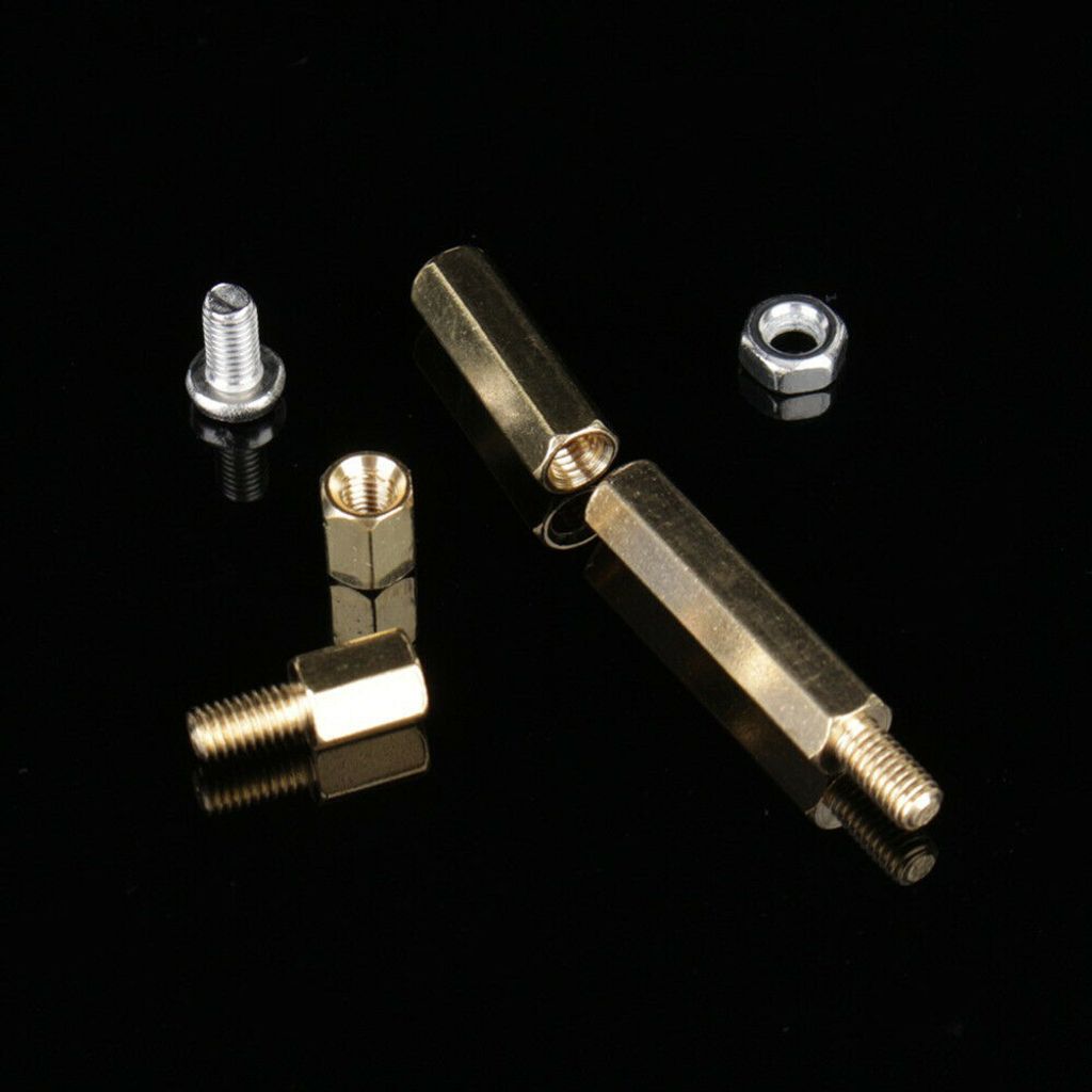910Pcs/set M3 Männlich Weiblich Hex Messing Standoff Spacer Kit mit Schraube Mutter und Unterlegscheibe pcb motherboard standoff Assortment Kit