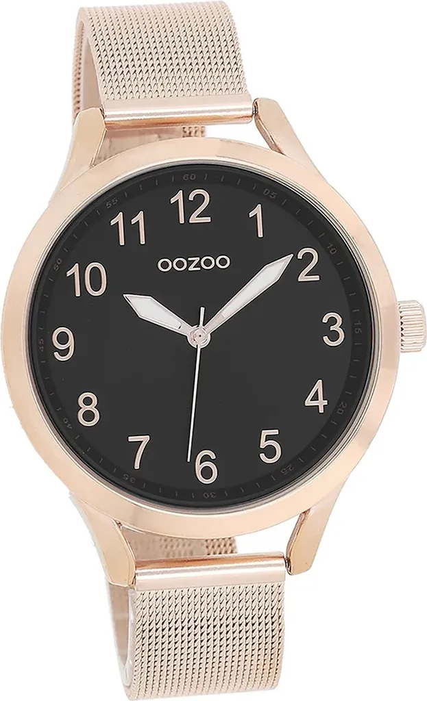 Oozoo orologio da donna in metallo orologio analogico al quarzo bracciale oro rosa Timepieces D2UOC9119A