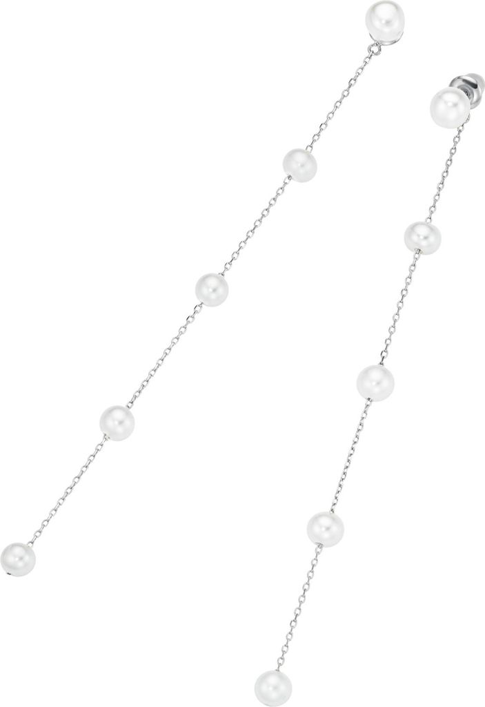 Ohrhänger Giorgio Martello Milano mit Süßwasser-Perlen, Silber 925 Silber 10 cm