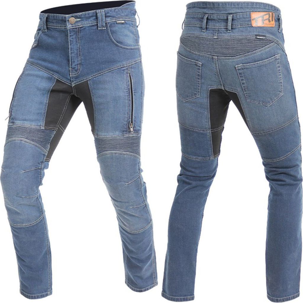 Trilobite Parado Blue Skinny Motorrad Jeans, blau, 44/32