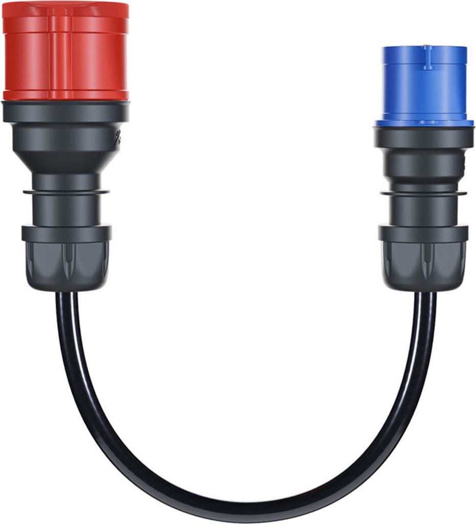go-e Adapter zu Wallbox Gemini flex 11kW auf CEE blau 16A (Campingstecker)