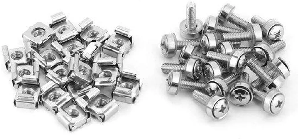 Kit de montage M5 pour armoire réseau ferroviaire - Lot de 20 vis